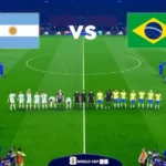 Argentina National Football Team vs Brazil National Football Team Lineups