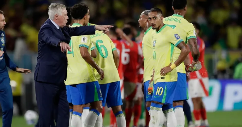 Chile vs Brazil national football team lineups